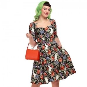 Collectif Eliana Forest Floral Dress